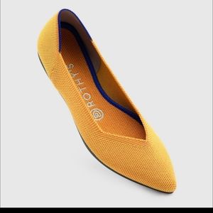 ROTHY'S THE POINT MARIGOLD WOMEN'S FLAT SHOE